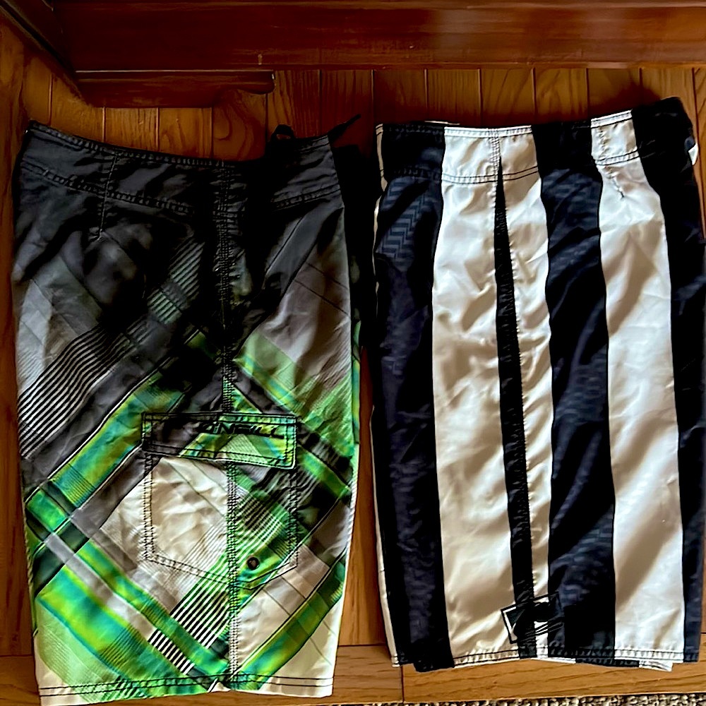 Lot of two ONeill swim board shorts
